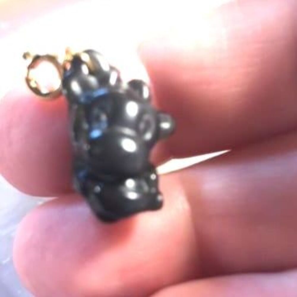 Black Obsidian Moose Pendant